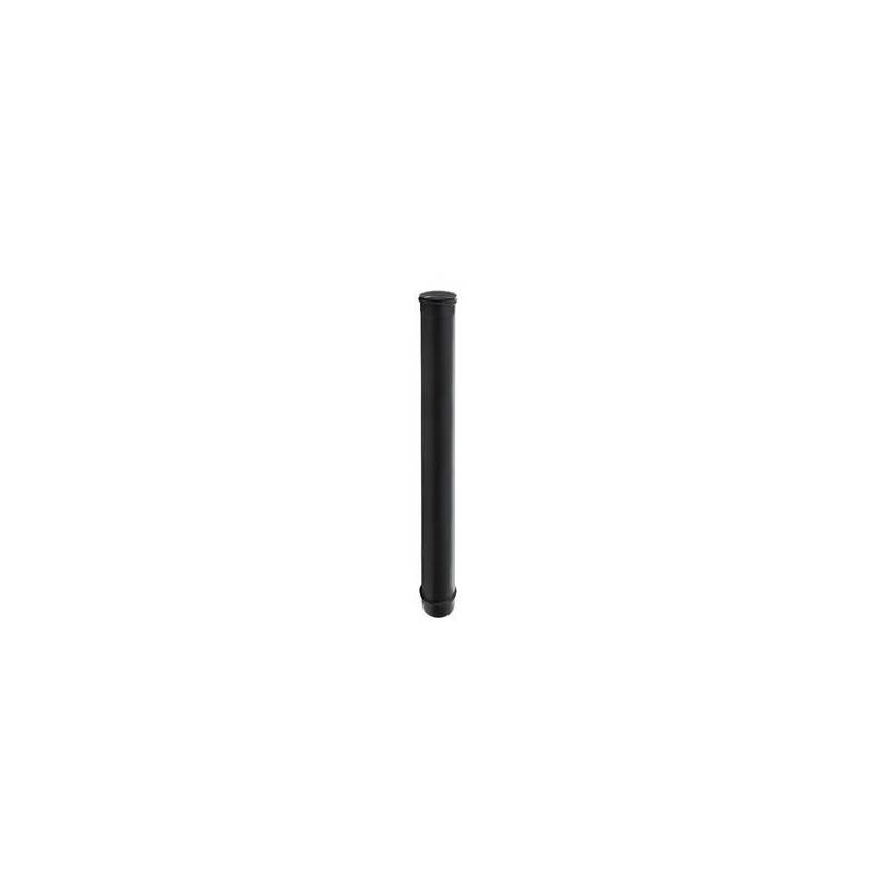 Tubo cm 30 Diam.80mm Monoparete Inox Nero per Stufe e Camini