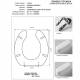 Copriwater Globo  ARIANNA DISABILI  BIANCO  Cerniera Rallentata Soft Close Cromo-Sedile-Asse