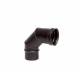 Curva Angolo 90° Diam.80mm  Monoparete Inox Nero per Stufe e Camini