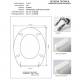 Copriwater Globo  LEI  BIANCO  Cerniera Rallentata Soft Close Cromo-Sedile-Asse