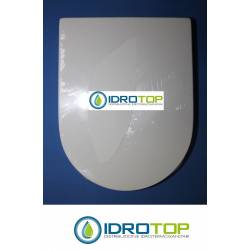 Copriwater Globo OPEN SPACE SOSPESO BIANCO Cerniera Rallentata Soft Close Cromo-Sedile-Asse