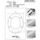 Copriwater Globo  ARIANNA SOSP.  GRIGIO SUSSURRATO  Cerniera Rallentata Soft Close Cromo-Sedile-Asse