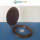 Copriwater Globo PAESTUM NOCE Cerniera Cromo-Sedile-Asse