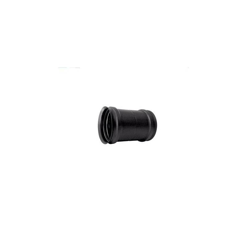 Manicotto Giunzione F/F Diam.80mm Monoparete Inox Nero Stufe e Camini