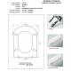 Copriwater G.S.I SERIE 81 BIANCO Cerniera Rallentata Soft Close cromo-Sedile-Asse Wc