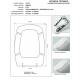 Copriwater G.S.I OMEGA BIANCO Cerniera Rallentata Soft Close cromo-Sedile-Asse Wc