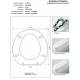 Copriwater G.S.I GLOBUS BIANCO Cerniera Rallentata Soft Close cromo-Sedile-Asse Wc