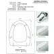 Copriwater G.S.I CLIZIA I' VERSIONE BIANCO Cerniera cromo-Sedile-Asse Wc