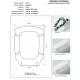Copriwater G.S.I PALACE BIANCO Cerniera Rallentata Soft Close cromo-Sedile-Asse Wc