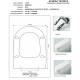Copriwater G.S.I GINEVRA BIANCO Cerniera Rallentata Soft Close cromo-Sedile-Asse Wc