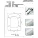 Copriwater G.S.I SAVOY BIANCO Cerniera Rallentata Soft Close cromo-Sedile-Asse Wc