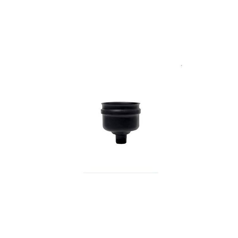 Scarico Condensa Diam.80mm  Monoparete Inox Nero per Stufe e Camini