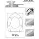 Copriwater G.S.I CLIZIA NERO Cerniera Rallentata Soft Close cromo-Sedile-Asse Wc