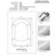 Copriwater Hidra ONDA  BIANCO Cerniera Rallentata Soft Close Cromo-Sedile-Asse Wc