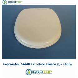 Copriwater Hidra SMARTY BIANCO Cerniera Rallentata Soft Close Cromo-Sedile-Asse Wc