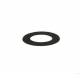 Rosone Coprimuro Diam.80mm  Monoparete Inox Nero per Stufe e Camini