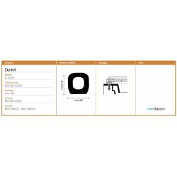 Copriwater Duravit  D-CODE NERO  Sedile Wc Coprivaso Asse Come L'originale Cerniera Rallentata Soft Close