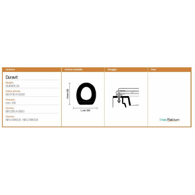 Copriwater Duravit  DURAPLUS NERO  Sedile Wc Coprivaso Asse Come L'originale Cerniera Rallentata Soft Close