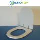 Copriwater Pozzi Ginori LINEA BIANCO  Cerniera Cromo-Sedile-Asse Wc  