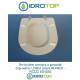 Copriwater Pozzi Ginori LINEA BIANCO  Cerniera Cromo-Sedile-Asse Wc  