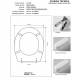 Copriwater Pozzi Ginori KIM BIANCO  Cerniera Rallentata Soft Close Oro-Sedile-Asse Wc