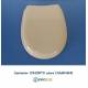 Copriwater Pozzi Ginori CONCERTO CHAMPAGNE   Cerniera Cromo-Sedile-Asse Wc 