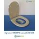 Copriwater Pozzi Ginori CONCERTO CHAMPAGNE   Cerniera Cromo-Sedile-Asse Wc 
