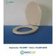 Copriwater Pozzi Ginori COLIBRI' CHAMPAGNE Cerniera Cromo-Sedile-Asse Wc 