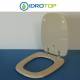 Copriwater Pozzi Ginori SQUARE  CHAMPAGNE   Cerniera Cromo-Sedile-Asse Wc 