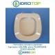 Copriwater Pozzi Ginori SQUARE  CHAMPAGNE   Cerniera Cromo-Sedile-Asse Wc 