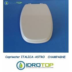 Copriwater Pozzi Ginori ITALICA ASTRO CHAMPAGNE Cerniera Rallentata Soft Close Cromo-Sedile-Asse Wc