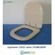 Copriwater Pozzi Ginori OASI CHAMPAGNE   Cerniera Cromo-Sedile-Asse Wc 