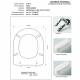 Copriwater Pozzi Ginori YDRA  BLU FONDALE   Cerniera Rallentata Soft Close Cromo-Sedile-Asse Wc