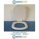Copriwater Senesi SOVANA  BIANCO  Cerniera Cromo-Sedile-Asse Wc