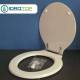 Copriwater Simas LONDRA BIANCO Cerniera Cromo-Sedile-Asse Wc