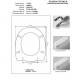 Copriwater LIBERTY Vincenti Bianco con Cerniera Rallentata Soft Close Cromo