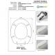 Copriwater AMBRA - MERKUR Olympia Bianco con cerniera Rallentata Soft Close Cromo
