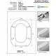 Copriwater COMFORT Olympia Bianco con cerniera Rallentata Soft Close Cromo