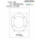 Copriwater IMPERO Olympia Bianco con cerniera Rallentata Soft Close Cromo