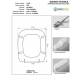 Copriwater TOP Olympia Bianco con cerniera Rallentata Soft Close Cromo