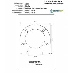Copriwater TUTTO Olympia Bianco con cerniera Rallentata Soft Close Cromo