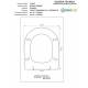 Copriwater NICOLE GRANDE Olympia Bianco con cerniera Rallentata Soft Close Cromo
