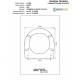 Copriwater ROND MB AXA Blu Marino Cerniera Rallentata Soft Close Cromo