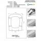 Copriwater APOLLO Bianco Cerniera Rallentata Soft Close Cromo-Azzurra
