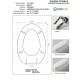 Copriwater MARTE Champagne Cerniera Rallentata Soft Close Cromo-Azzurra