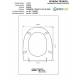 Copriwater Senesi  TOSCA BIANCO  Cerniera Rallentata Soft Close Cromo-Sedile-Asse Wc