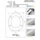 Copriwater Simas  ALFA-BETA BIANCO Cerniera Cromo-Sedile-Asse Wc