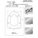 Copriwater Simas BIARRITZ BIANCO Cerniera Rallentata Soft Close Cromo-Sedile-Asse Wc