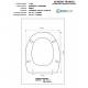 Copriwater Simas DEBORAH BIANCO Cerniera Cromo-Sedile-Asse Wc