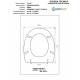 Copriwater Simas  DEBORAH NUOVO BIANCO Cerniera Rallentata Soft Close Cromo-Sedile-Asse Wc